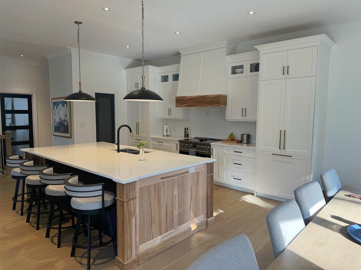 Custom kitchen with large island